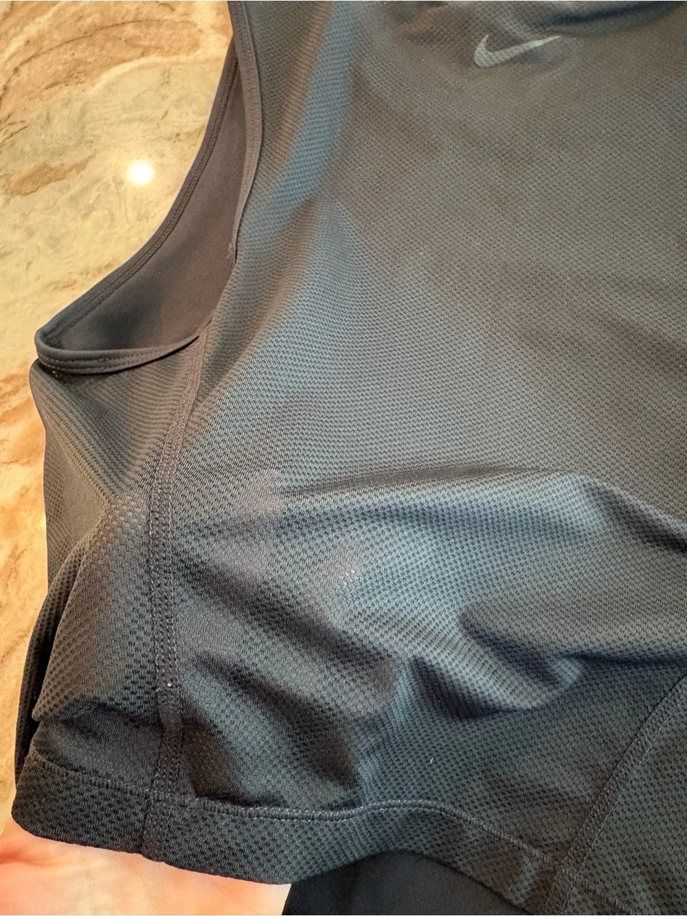 Nike Pro Crop Tank Top Back Mesh Back Dri-Fit Womens Medium Training Shirt